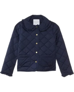 Janie and Jack Navy Quilted Jacket (Toddler/Little Kids/Big Kids) | Coats & Outerwear
