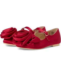 Janie and Jack Satin Rose Flat (Toddler/Little Kids/Big Kids) | Sandals