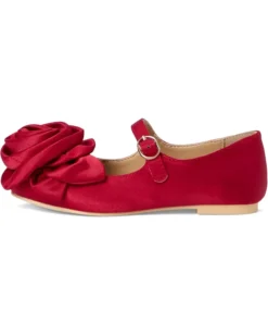 Janie and Jack Satin Rose Flat (Toddler/Little Kids/Big Kids) | Sandals -Mama Baby Clothes 61KP73v S3L. AC SR736920