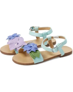 Janie and Jack Flowered Sandal (Toddler/Little Kid/Big Kid) | Sandals