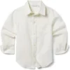 Janie and Jack Linen Roll Up Shirt (Toddler/Little Kid/Big Kid) | Shirts & Tops