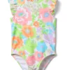 Janie and Jack Ruffle Neck One-Piece Swim (toddler/Little Kid/Big Kid) | Swimwear