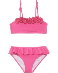 Janie and Jack Flower Two Piece Swimsuit (Toddler/Little Kids/Big Kids) | Swimwear
