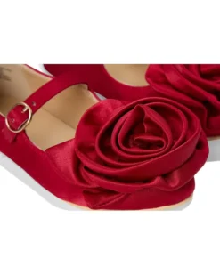 Janie and Jack Satin Rose Flat (Toddler/Little Kids/Big Kids) | Sandals -Mama Baby Clothes 717h pt5kRL. AC SR736920