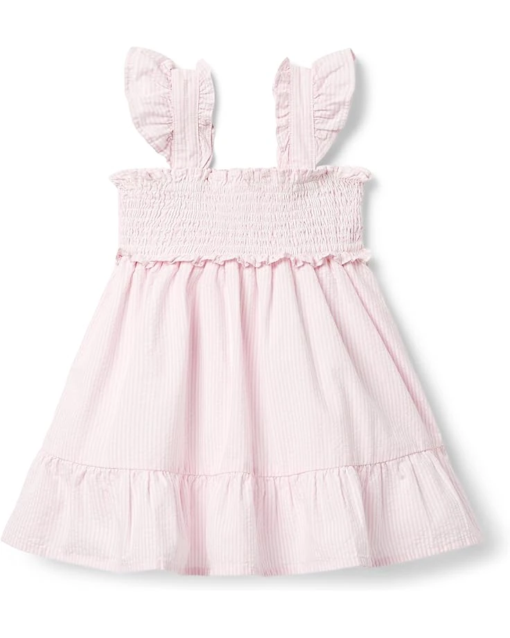 Janie and Jack Smocked Seersucker Dress (Toddler/Little Kids/Big Kids) | Dresses 2 Janie and Jack Smocked Seersucker Dress (Toddler/Little Kids/Big Kids) | Dresses - Image 2