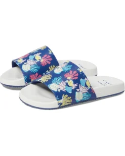 Janie and Jack Fish Print Pool Slide (Toddler/Little Kid/Big Kid) | Sandals