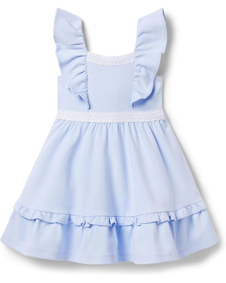 Janie and Jack Daisy Trim Ponte Dress (Toddler/Little Kids/Big Kids) | Dresses 1 Janie and Jack Daisy Trim Ponte Dress (Toddler/Little Kids/Big Kids) | Dresses
