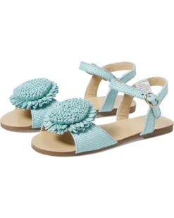 Janie and Jack Girls Straw Sandal (Toddler/Little Kid/Big Kid) | Sandals
