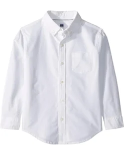 Janie and Jack Long Sleeve Oxford Button-Up Shirt (Toddler/Little Kids/Big Kids) | Shirts & Tops