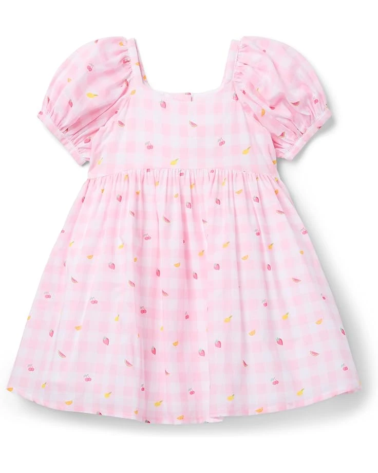 Janie and Jack Girls Pink Gingham Dress (Toddler/Little Kid/Big Kid) | Dresses 1 Janie and Jack Girls Pink Gingham Dress (Toddler/Little Kid/Big Kid) | Dresses