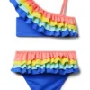 Janie and Jack Ruffle Two Piece Swimsuit (Toddler/Little Kids/Big Kids) | Swimwear