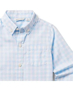 Janie and Jack Gingham Roll Up Shirt (Toddler/Little Kids/Big Kids) | Shirts & Tops -Mama Baby Clothes 71ZKFyeUjGL. AC SR736920