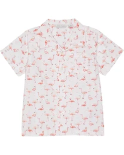 Janie and Jack Flamingo Tee (Toddler/Little Kids/Big Kids) | Shirts & Tops