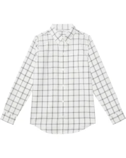 Janie and Jack Brushed Tattersol Shirt (Toddler/Little Kid/Big Kid) | Shirts & Tops