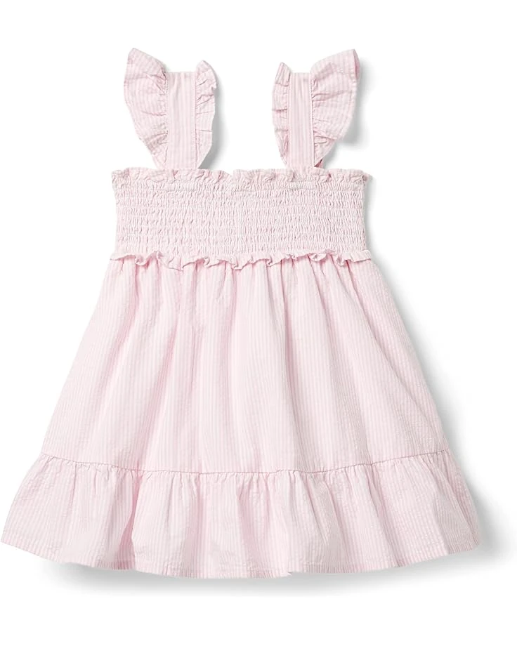 Janie and Jack Smocked Seersucker Dress (Toddler/Little Kids/Big Kids) | Dresses 1 Janie and Jack Smocked Seersucker Dress (Toddler/Little Kids/Big Kids) | Dresses