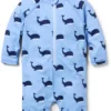 Janie and Jack Whale Rashguard One-Piece Swim (Infant) | Swimwear