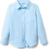 Janie and Jack Linen Roll-Up Shirt (Toddler/Little Kid/Big Kid) | Shirts & Tops