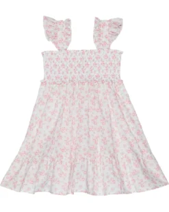 Janie and Jack Floral Smocked Dress (Toddler/Little Kids/Big Kids) | Dresses