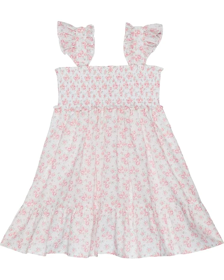 Janie and Jack Floral Smocked Dress (Toddler/Little Kids/Big Kids) | Dresses 1 Janie and Jack Floral Smocked Dress (Toddler/Little Kids/Big Kids) | Dresses
