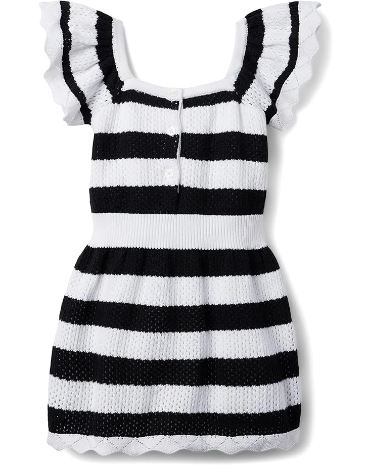 Janie and Jack Crochet Stripe Sweaterdress (Toddler/Little Kids/Big Kids) | Dresses 2 Janie and Jack Crochet Stripe Sweaterdress (Toddler/Little Kids/Big Kids) | Dresses - Image 2