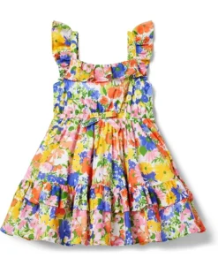Janie and Jack Floral Dress (Toddler/Little Kids/Big Kids) | Dresses