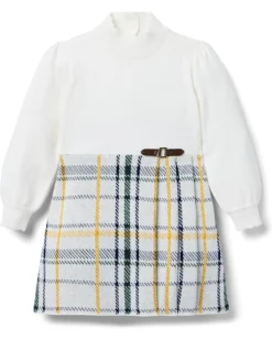 Janie and Jack Plaid Sweater Dress (Toddler/Little Kids/Big Kids) | Dresses