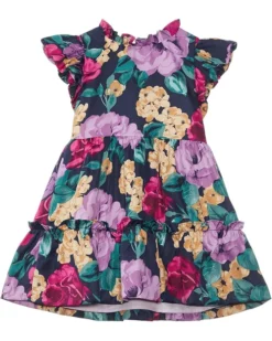 Janie and Jack Bold Floral Dress (Toddler/Little Kids/Big Kids) | Dresses
