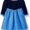 Janie and Jack Frozen Velvet Dress (Toddler/Little Kid/Big Kid) | Dresses