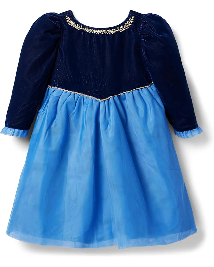 Janie and Jack Frozen Velvet Dress (Toddler/Little Kid/Big Kid) | Dresses 1 Janie and Jack Frozen Velvet Dress (Toddler/Little Kid/Big Kid) | Dresses