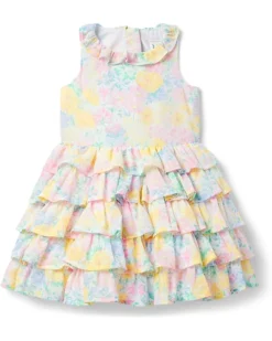 Janie and Jack Tiered Floral Dress (Toddler/Little Kids/Big Kids) | Dresses