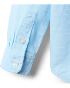 Janie and Jack Linen Roll-Up Shirt (Toddler/Little Kid/Big Kid) | Shirts & Tops 5 Janie and Jack Linen Roll-Up Shirt (Toddler/Little Kid/Big Kid) | Shirts & Tops -Mama Baby Clothes 81HcOtPXiL. AC SR736920