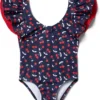 Janie and Jack Cherry Print One-Piece Swimsuit (Toddler/Little Kid/Big Kid) | Baby One Pieces