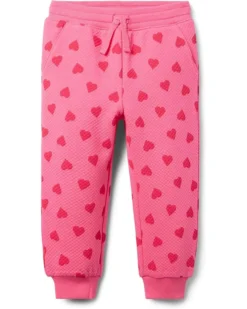 Janie and Jack Heart Embossed Joggers (Toddler/Little Kid/Big Kid) | Pants
