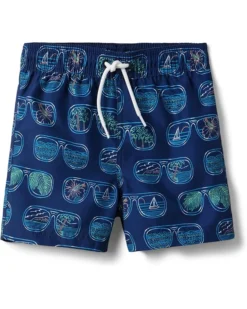 Janie and Jack Boys Sunglasses Print Swim Short (Toddler/Little Kid/Big Kid) | Shorts