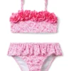 Janie and Jack Flower Two Piece Swim (Toddler/Little Kid/Big Kid) | Swimwear