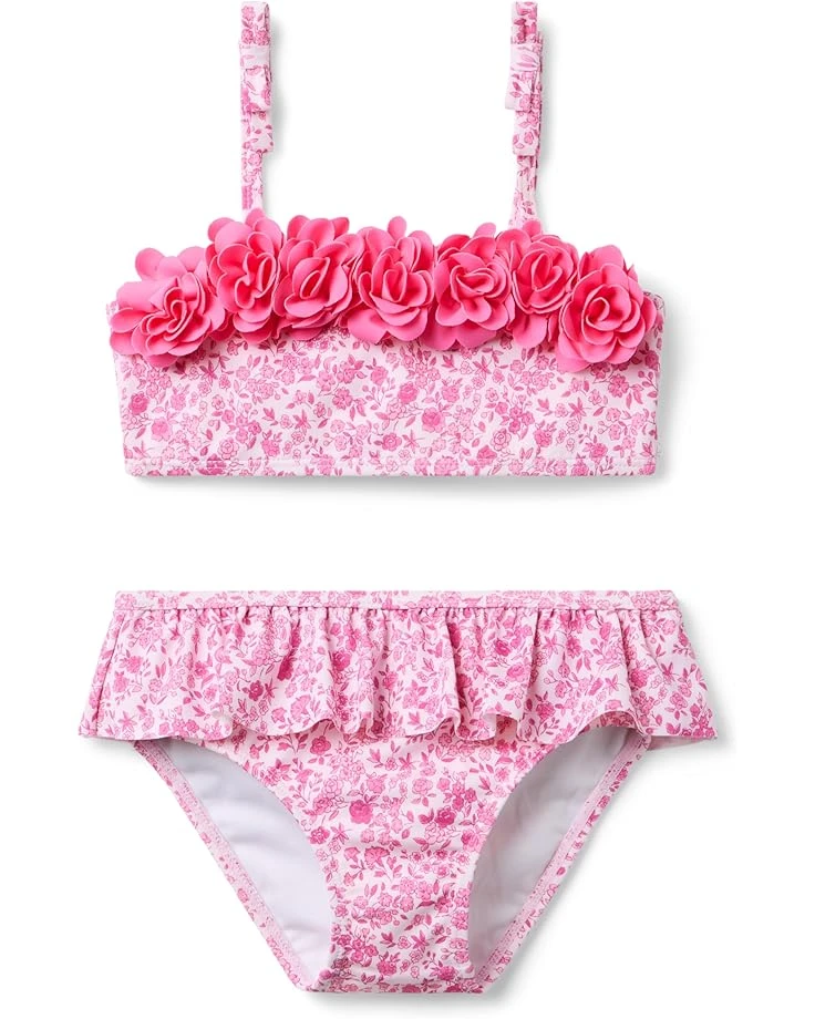 Janie and Jack Flower Two Piece Swim (Toddler/Little Kid/Big Kid) | Swimwear 1 Janie and Jack Flower Two Piece Swim (Toddler/Little Kid/Big Kid) | Swimwear
