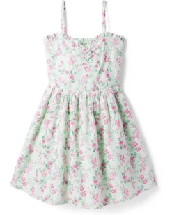 Janie and Jack Mint Floral Dress (Big Kids) | Dresses