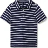 Janie and Jack Slub Striped Polo (Toddler/Little Kids/Big Kids) | Shirts & Tops