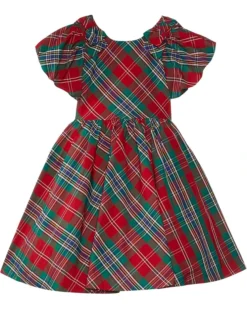 Janie and Jack Holiday Plaid Dress (Toddler/Little Kids/Big Kids) | Dresses