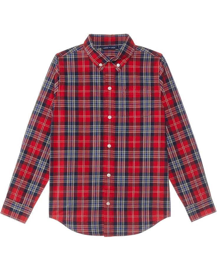 Janie and Jack Plaid Button-Down Top (Toddler/Little Kid/Big Kid) | Shirts & Tops 1 Janie and Jack Plaid Button-Down Top (Toddler/Little Kid/Big Kid) | Shirts & Tops