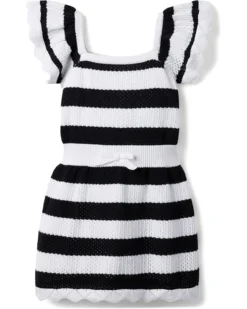 Janie and Jack Crochet Stripe Sweaterdress (Toddler/Little Kids/Big Kids) | Dresses