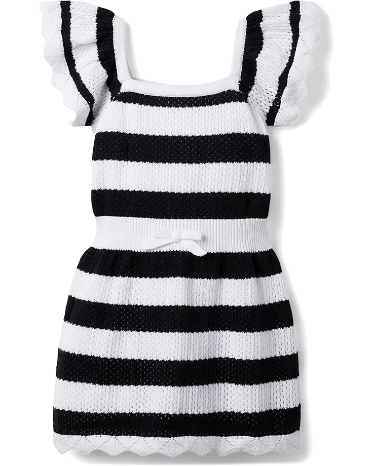 Janie and Jack Crochet Stripe Sweaterdress (Toddler/Little Kids/Big Kids) | Dresses 1 Janie and Jack Crochet Stripe Sweaterdress (Toddler/Little Kids/Big Kids) | Dresses