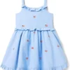 Janie and Jack Girls Embroidered Flag Dress (Toddler/Little Kid/Big Kid) | Dresses