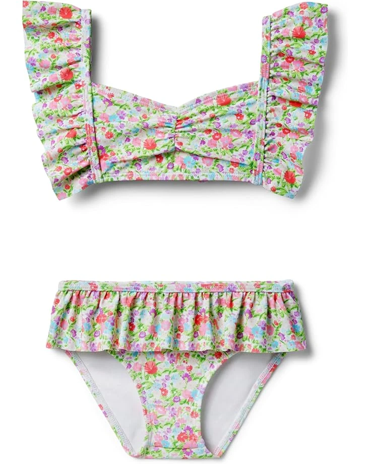 Janie and Jack Ditsy Floral Ruffle Two Piece Swim (Toddler/Little Kid/Big Kid) | Swimwear 1 Janie and Jack Ditsy Floral Ruffle Two Piece Swim (Toddler/Little Kid/Big Kid) | Swimwear