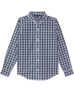 Janie and Jack Plaid Button-Down Top (Toddler/Little Kid/Big Kid) | Shirts & Tops