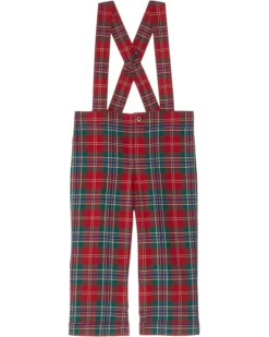Janie and Jack Baby Plaid Suspender Pant (Toddler/Little Kids/Big Kids) | Pants