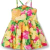 Janie and Jack Girls Fruit Print Dress (Toddler/Little Kid/Big Kid) | Dresses