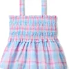 Janie and Jack Smocked Madras Top (toddler/Little Kid/Big Kid) | Shirts & Tops