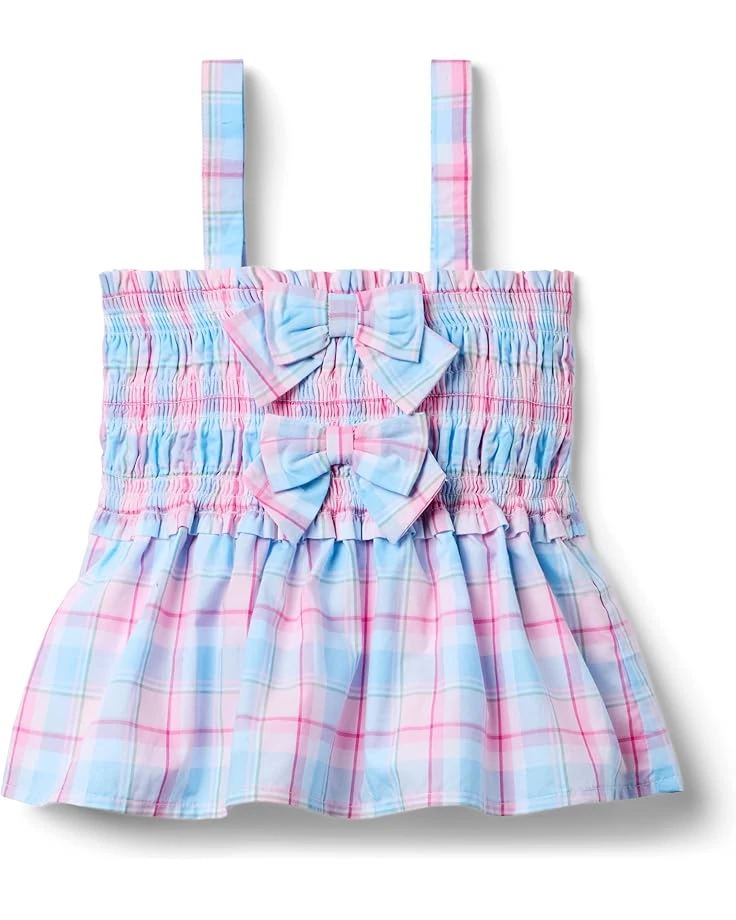 Janie and Jack Smocked Madras Top (toddler/Little Kid/Big Kid) | Shirts & Tops 2 Janie and Jack Smocked Madras Top (toddler/Little Kid/Big Kid) | Shirts & Tops - Image 2