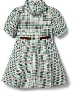 Janie and Jack Plaid Ponte Dress (Toddler/Little Kids/Big Kids) | Dresses